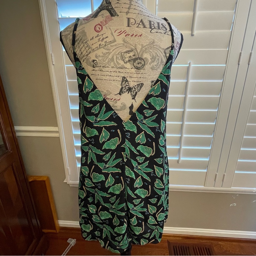 Urban Outfitters Black and Green Leaf dress - Picture 8 of 10